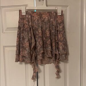 Hot topic Thorn and fable hot topic floral mesh skirt